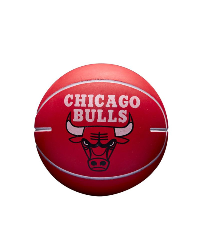 Mini Pelota Wilson NBA Dribbler Chicago Bulls Rojo