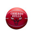Mini Bola Wilson NBA Dribbler Chicago Bulls Vermelho