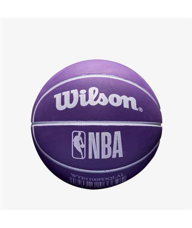 Mini Pelota Wilson NBA Dribbler LA Lakers Morado