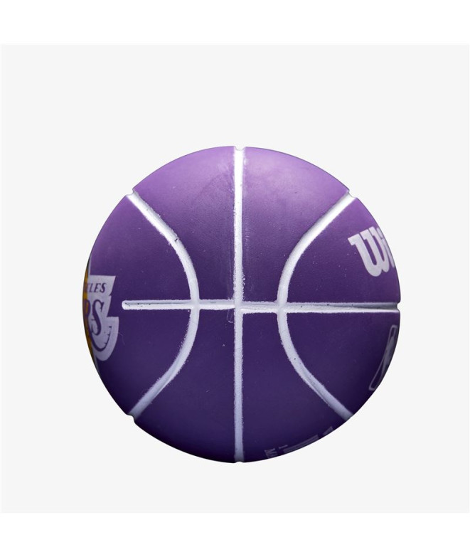 Mini Pelota Wilson NBA Dribbler LA Lakers Morado