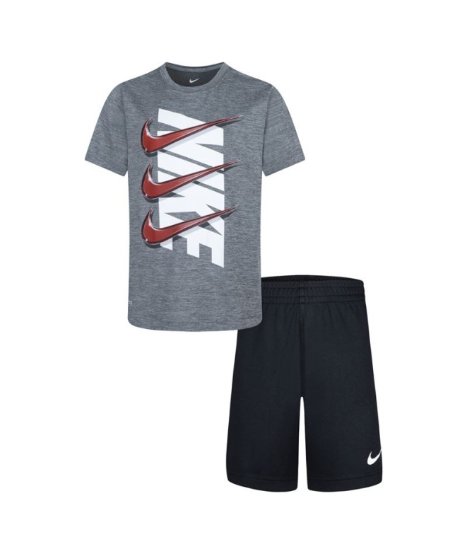 Conjunto Nike Dropset Gris Niño