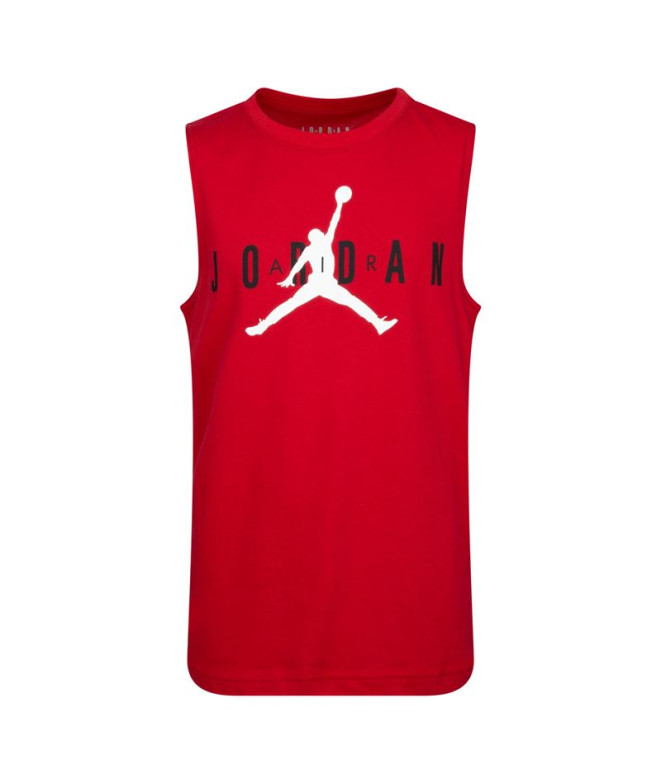 Camiseta sin mangas Nike Jordan Rojo Infantil