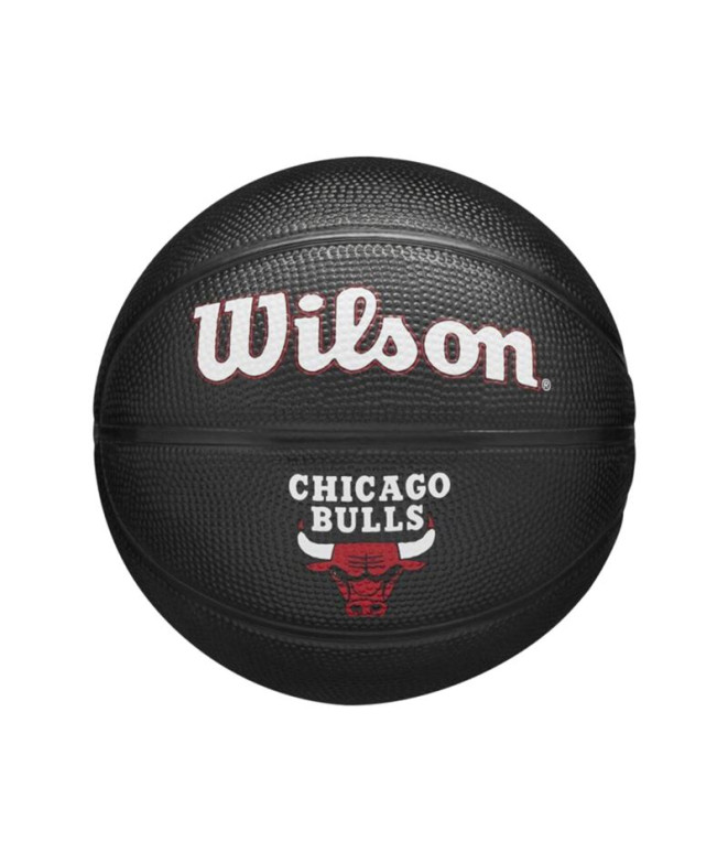 Mini Bola de Basquetebol Wilson Tributo à Equipa NBA Chicago Bulls Vermelho