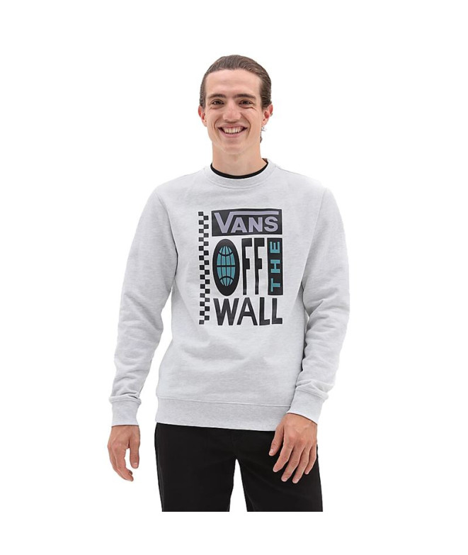 Sweatshirt Vans Global Stack Blanc Hommes