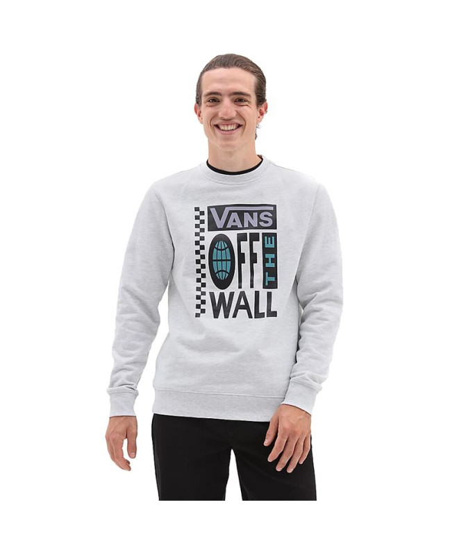 Sweatshirt Vans Global Stack Branco Homens