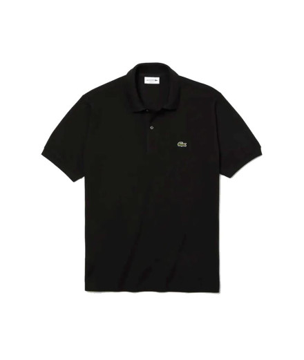 Polo Lacoste Noir côtelé Homme