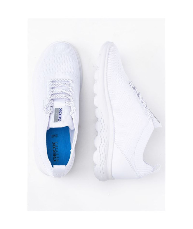 Chaussures Geox Spherica Blanc Femme