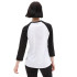T-shirt Vans Drop V Raglan Blanc Femme