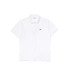 Polo Lacoste Canalé Blanco Hombre