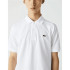 Polo Lacoste Canalé Blanco Hombre