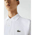 Polo Lacoste Canalé Blanco Hombre