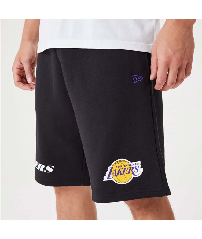 Calças New Era NBA LA Lakers Homens Preto