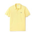 Polo Lacoste Amarelo com nervuras Homem