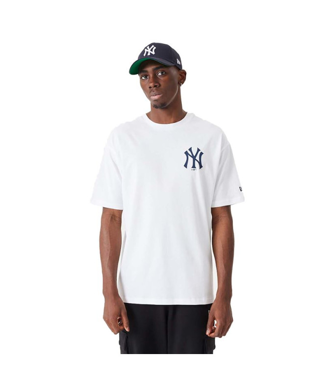 T-shirt New Era MLB New York Yankees Homem Branco