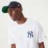 Camiseta New Era MLB New York Yankees Blanco Hombre