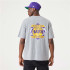 T-shirt New Era Championnat LA Lakers Gris Homme