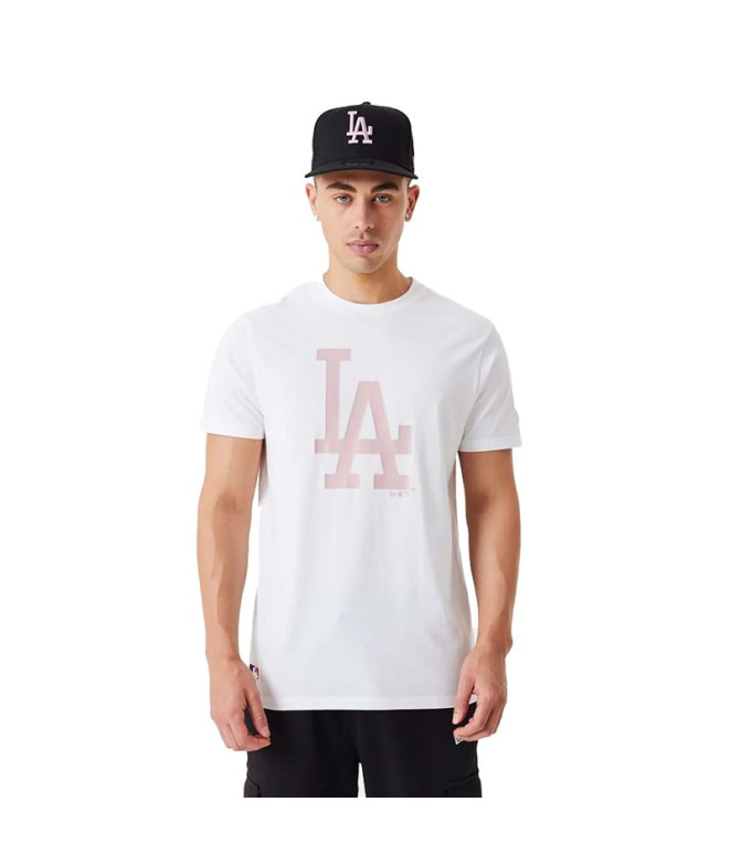 Camiseta New Era League Essentials LA Dodgers Blanco Hombre