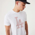 T-shirt New Era League Essentials LA Dodgers Homem Branco