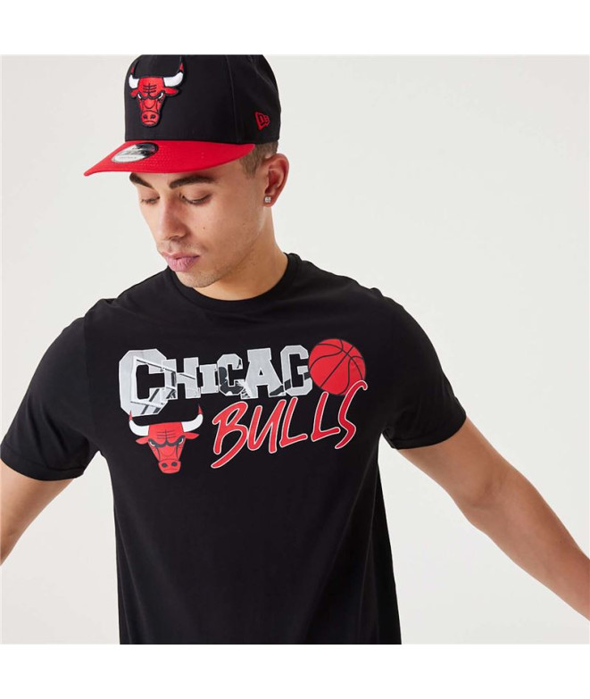 Camiseta New Era NBA Infill Graphic Chicago...
