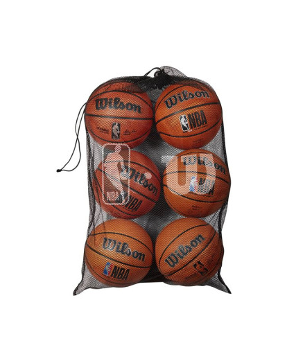 Rede de 6 Bolas Wilson NBA Preto
