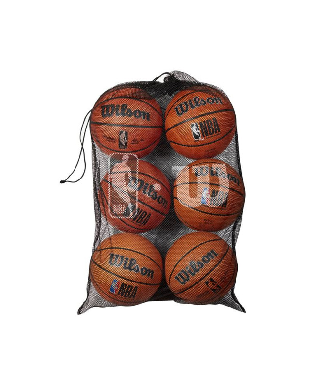 Red de 6 Balones Wilson NBA Negro