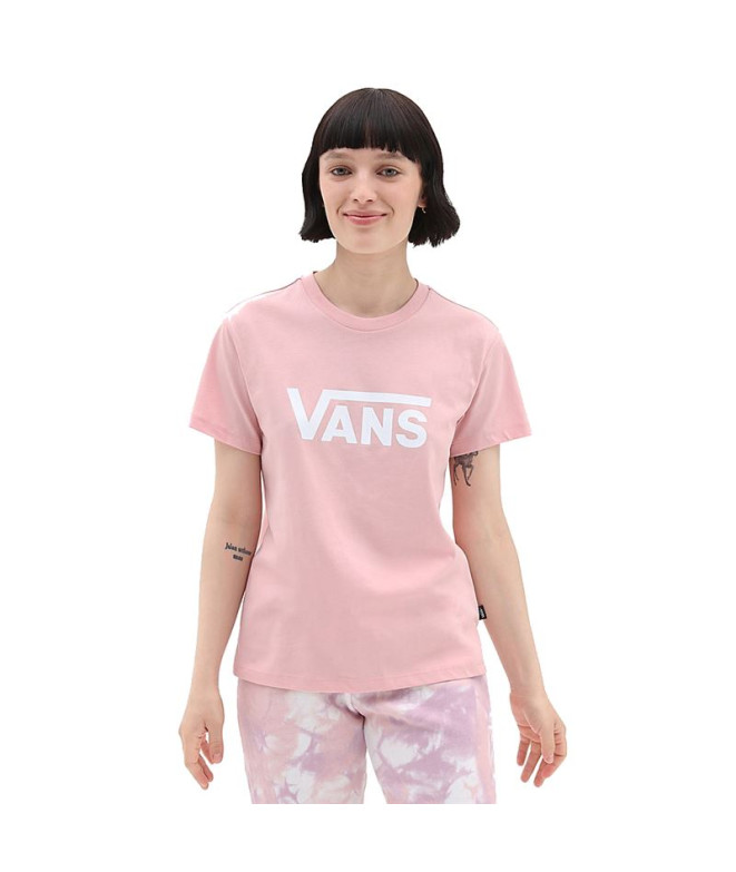 Camiseta Vans Drop V Rosa Mujer