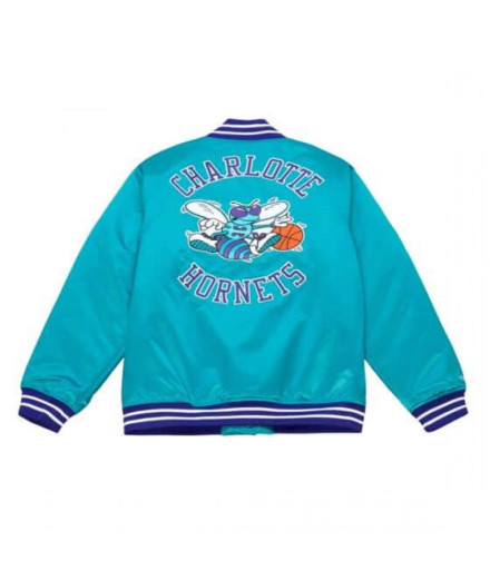 Veste Mitchell & Ness Charlotte Hornets Blue Homme 2