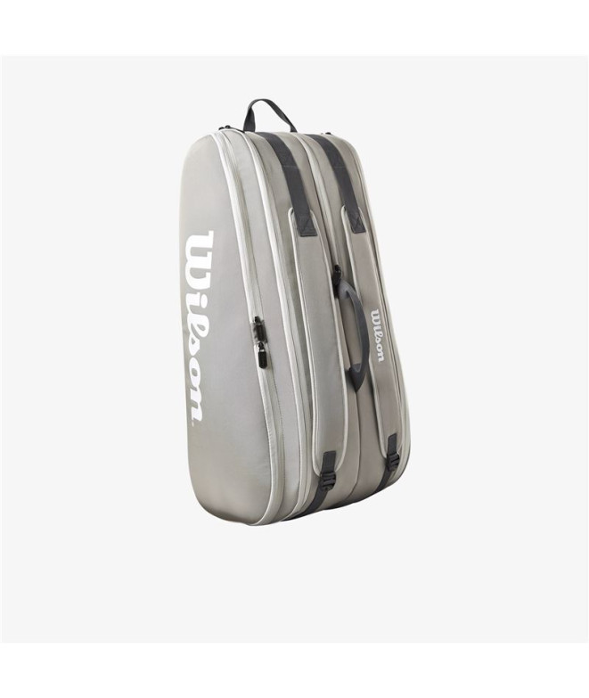 Sac de tennis 12 Raquettes Wilson Tour Gris