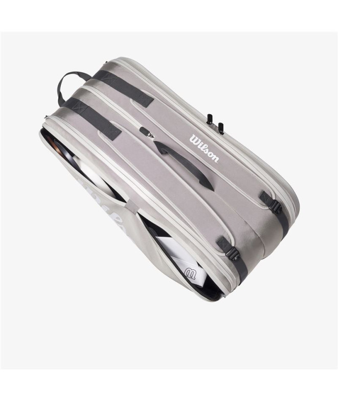 Sac de tennis 12 Raquettes Wilson Tour Gris