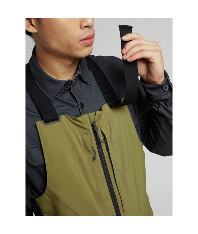 Singe Homme snowboard Burton Reserve Bib Olive