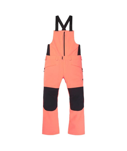 Macaco Homem snowboard Burton Reserve Bib Laranja Macaco Homem snowboard Burton Reserve Bib Laranja