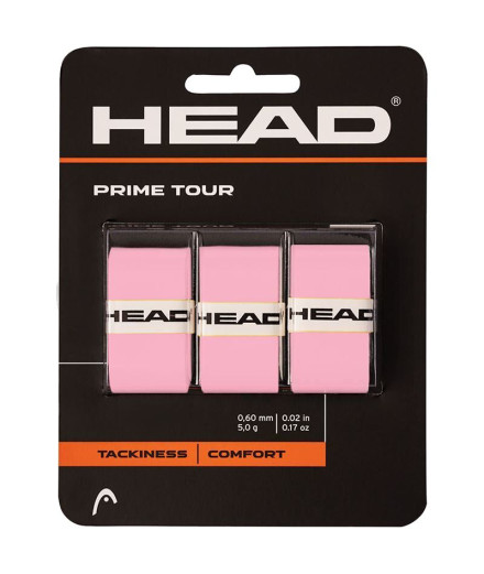 Overgrips de Tenis Head Prime Tour 3Pack Rosa
