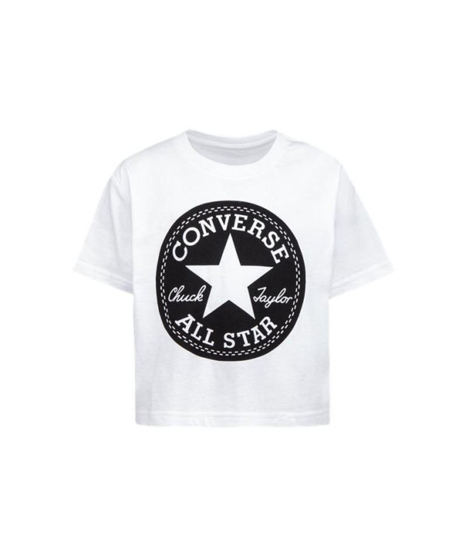 T-shirt Converse Chuck Patch Boxy Girl Branco