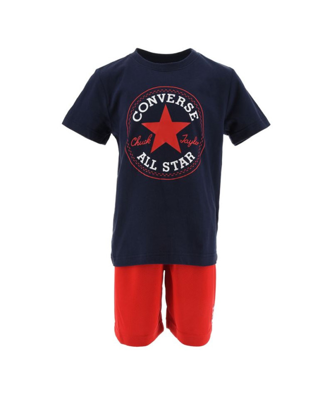 Conjunto Converse SS Camiseta y Pantalón Rojo