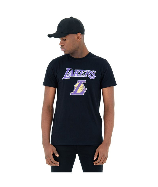 Camiseta New Era Los Angeles Lakers Blk Hombre