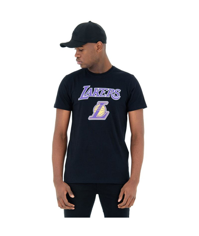 T-shirt New Era Los Angeles Lakers Homens Blk