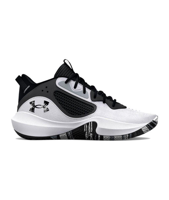 Chaussures basket-ball Under Armour Enfant de Lockdown 6 White