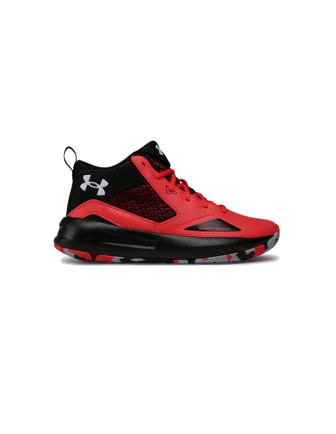 Chaussures de basket Under Armour Lockdown 5 Hommes Rouge