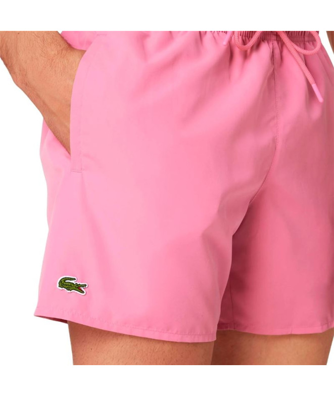 Bañador Lacoste Rosa Hombre