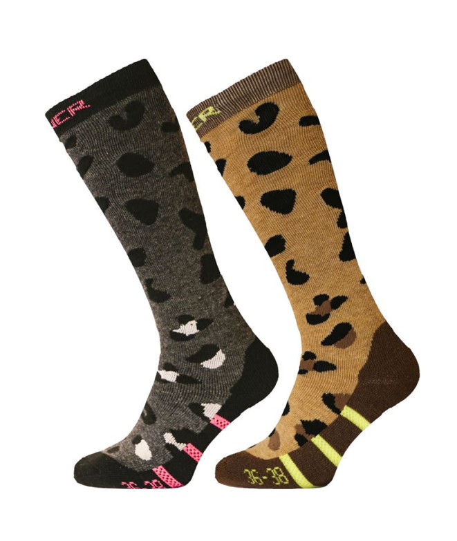 Chaussettes de ski Sinner Animal Femmes 2-pack