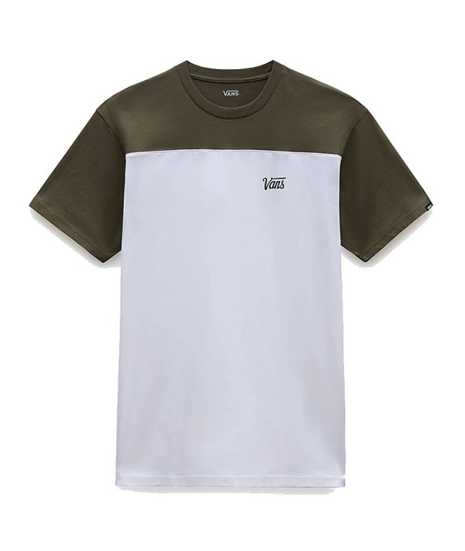 Camiseta Vans Script Block Branco Homem