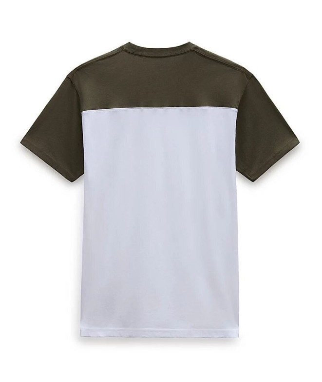Camiseta Vans Script Block Branco Homem