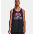 Camisola de basquetebol masculina Under Amour Baseline Reversible Jsy Blk