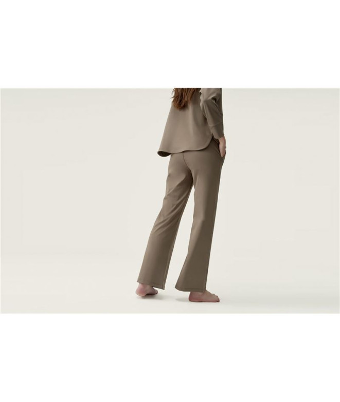 Pantalon de Yoga Born Living Yoga Lua Brown Femmes