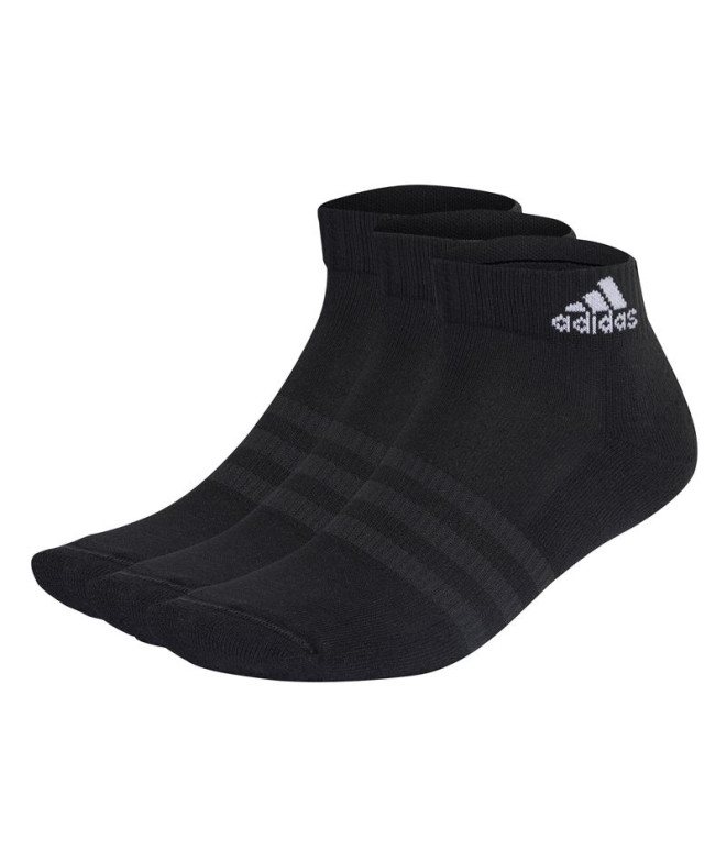 Chaussettes courtes adidas Cushioned 3P Black