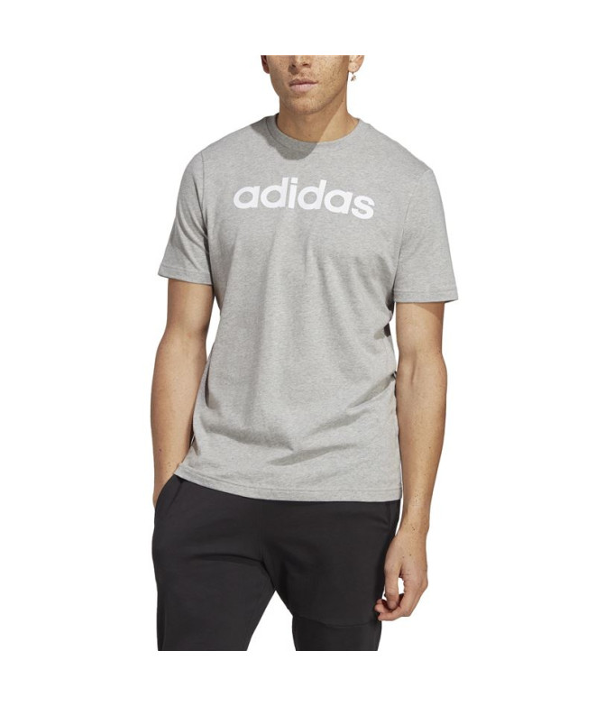 T-shirt adidas Homme Essentials Logo Linear Grey
