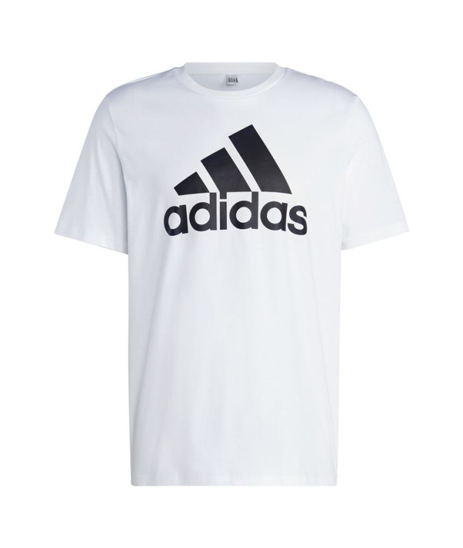 Camiseta adidas Essentials Single Big Logo Hombre Blanco