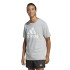 Camiseta adidas Homem Essentials Single Big Logo Cinzento