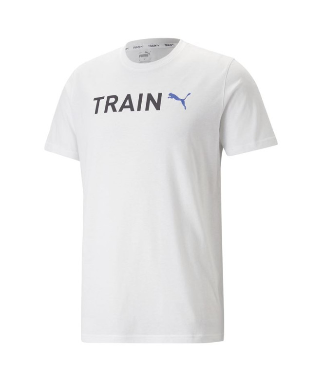 Camiseta de Fitness Puma Graphic Tr Hombre White