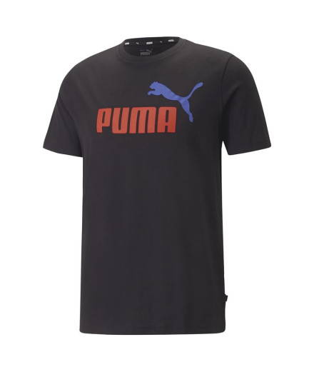 T-Shirt Puma Essentials + 2 Col Logo Man Preto T-Shirt Puma Essentials + 2 Col Logo Man Preto